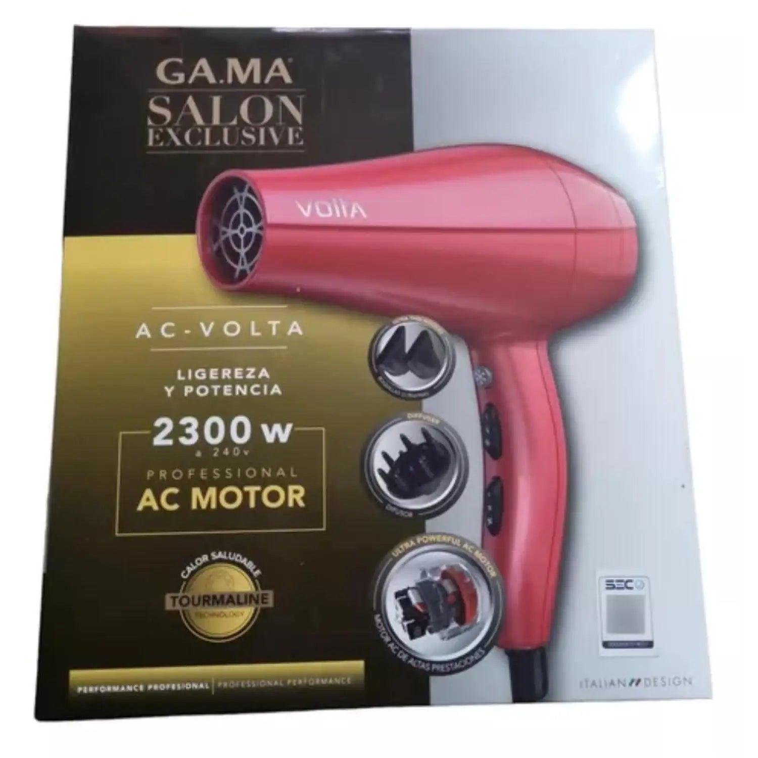 Secador De Pelo Ga.ma Italy Volta 2300w Color Rojo - Secadores