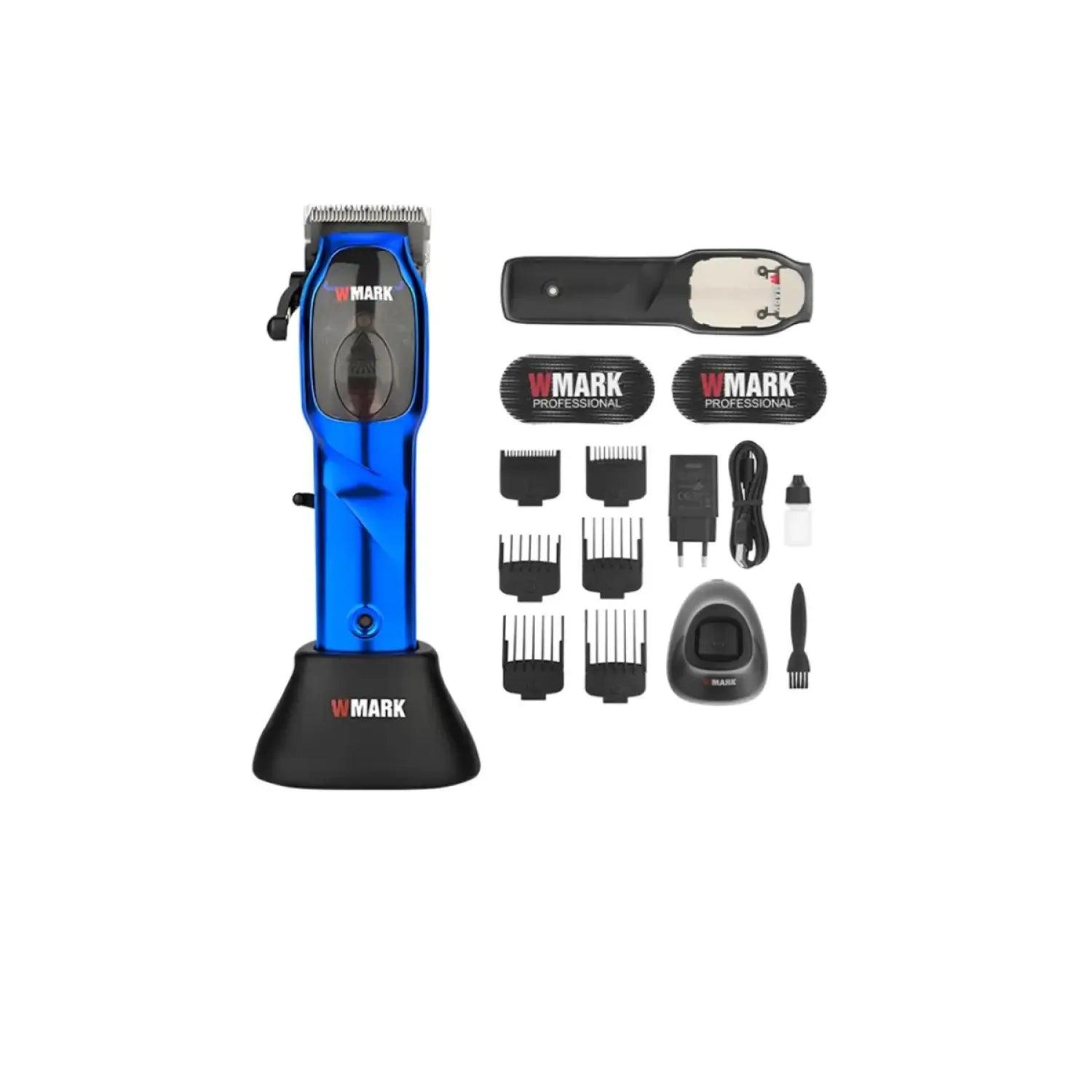 Wmark® Clipper NG-9003 Blue Cortadora Inalámbrico con Motor Magnético - Rasuradoras para Hombre