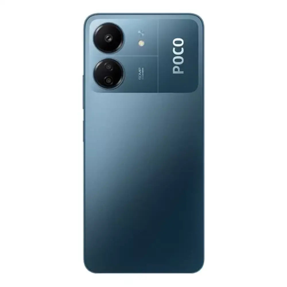 Smartphone POCO C65 Dual Sim azul gris con cámaras traseras, un excelente producto Xiaomi