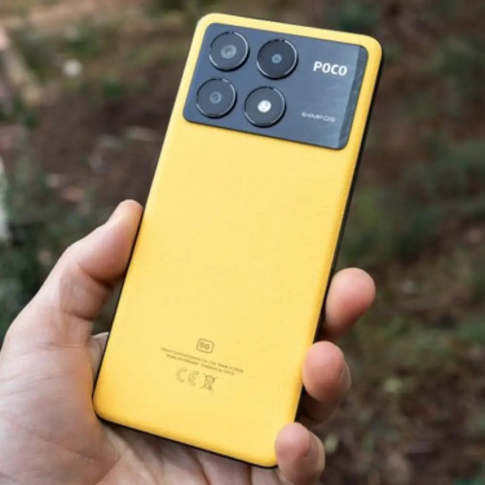 Smartphone amarillo POCO X6 Pro 5G Dual Sim con excelente quad-cámara